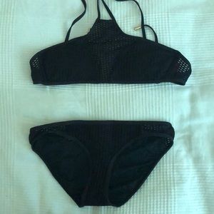 Red Carter Bikini Set